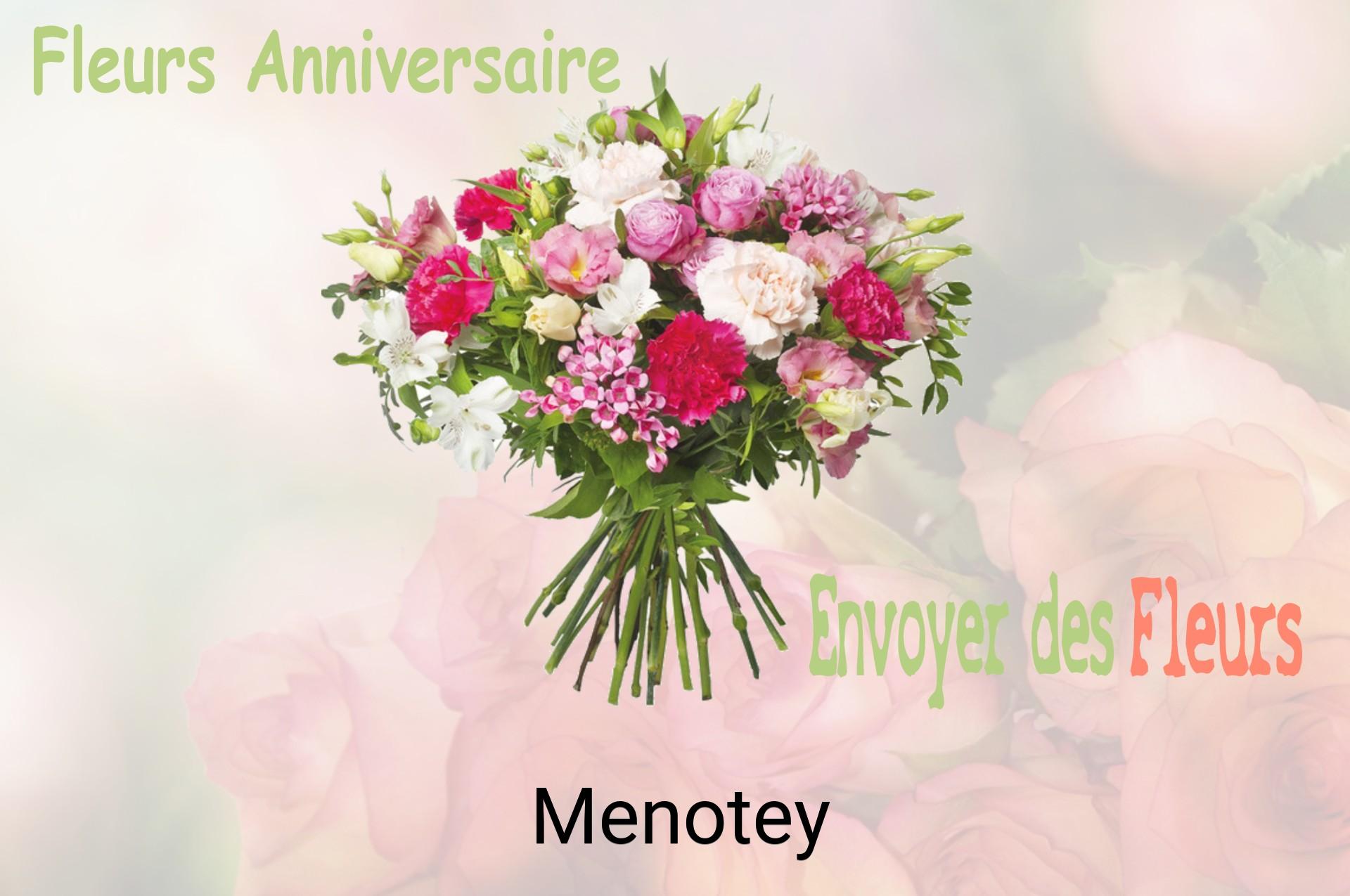 Bouquet de fleurs d’anniversaire livré à Menotey