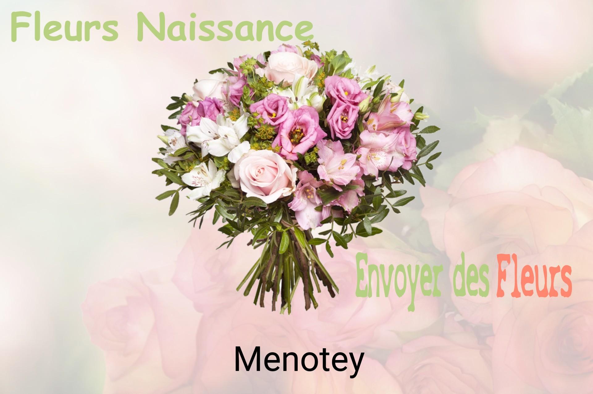 Bouquet de fleurs de naissance livré à Menotey